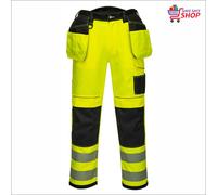 Portwest Hi Vis Holster Work Trouser - Pro PW3 Quality Hi-Viz Yellow or Orange