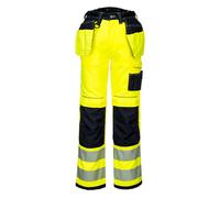 PORTWEST Hi Vis Holster Work Trousers - PW3 Hi Viz Durable Safety Kneepads T501