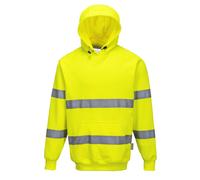 Portwest Hi-vis hooded sweatshirt (B304) - EN ISO 20471 Class 3. Orange conforms