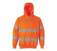 Portwest Hooded Sweatshirt Class 3 Hi-Vis Orange L