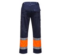 Portwest Hi-Vis Lightweight Two Tone Class 1 Service Trousers Work Safety L049