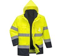 Portwest Hi-Vis Lite 3 in 1 Jacket, Size: XL, Colour: Yellow/Navy, S162YNRXL