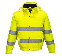 Portwest Hi-Vis Lite Bomber Jacket, Size: S, Colour: Yellow, S161YERS