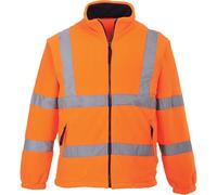 Hi Vis Mesh Lined Fleece Jacket Rail RIS 3279 Portwest F300