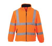 Portwest Hi Vis MESH LINED Fleece Jacket Classic Full Zip Winter Safety Workwear