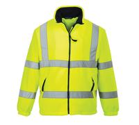 Portwest Hi Vis Mesh Lined Fleece Safety Work Wear Jacket Winter Cold Wind F300