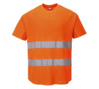 Portwest Hi Vis Mesh Panel Comfort Cotton Tee Shirt RIS 3279 C394