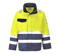 Portwest Hi-Vis Modaflame Jacket Yellow/Navy Size: XL Colour: Yellow/N XL