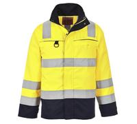 Portwest Hi-Vis Multi-Norm Jacket, Color: Yellow/Navy, Size: XXL, FR61YNRXXL