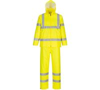 Portwest Hi Vis Packaway Rainsuit Yellow XL 31"