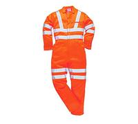 Portwest Hi-Vis Poly-cotton Jacket RIS, Color: Orange, Size: M, RT40ORRM