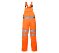 Portwest Hi-Vis Bib and Brace RIS, Size: L, Colour: Orange, RT43ORRL