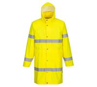 Portwest Hi-Vis Rain Coat 100cm Waterproof Reflective H442