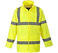 Portwest Hi-Vis Rain Jacket (H440) / Safetywear / Workwear