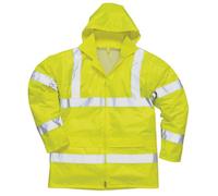 Portwest Hi-Vis Rain Jacket (H440) / Safetywear / Workwear (Pack Of 2)