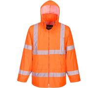 Portwest H440 Men's Lightweight Waterproof Hi-Vis Rain Jacket Orange, Large