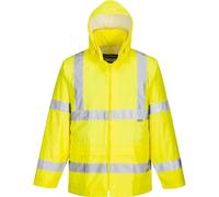 Lightweight Foul Weather Hi Vis Class 3 Budget Rain Jacket Portwest H440