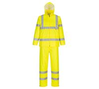 Portwest Hi Vis Packaway Rainsuit Yellow L 31"