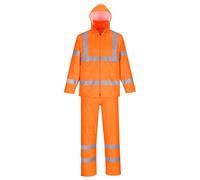 Portwest Hi-Vis Rain Suit Waterproof Reflective H448
