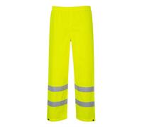 Portwest Hi Vis Rain Traffic Trousers Waterproof Reflective Work Wear Over Pants