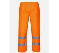 Portwest Hi-Vis Rain Trousers Waterproof Reflective H441 Work Trousers Orange