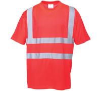Portwest Hi-Vis T-Shirt Lightweight Sports-Type Fabric Breathable 40+ UPF Rated