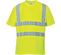 Portwest Hi Vis Short Sleeve T Shirt Yellow M