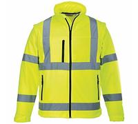 Portwest Hi-Vis Softshell 3 Layer 2 in 1 Jacket/Bodywarmer - S428
