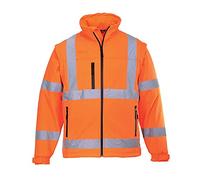Portwest Hi-Vis Softshell Jacket (3L), Size: M, Colour: Orange, S428ORRM