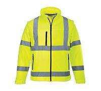 Portwest Hi-Vis Softshell Jacket (3L), Size: S, Colour: Yellow, S428YERS