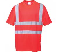 Portwest Hi Vis Short Sleeve T Shirt Red L