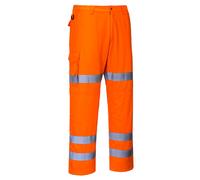 Portwest Hi-Vis Three Band Work Trousers Durable Reflective RT49