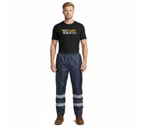 Portwest Hi Vis Trouser Workwear Waterproof Classic Iona Safety Rain Over Pants