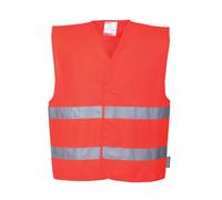 Portwest Hi-vis two-band vest (C474) - EN ISO 20471 Class 2. Orange conforms to