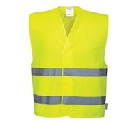 Portwest Hi Vis Two Band Vest S/M Yellow (Pack of 10)