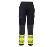 PORTWEST Hi-Vis Two Tone Work Trouser Slim Fit Stretch Flexible Joggers Bottoms