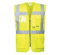 Portwest Hi Vis Visibility Berlin Executive Vest Pockets Safety Jacket S476 UK