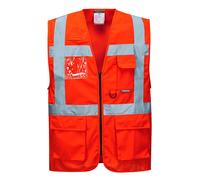 Portwest Hi Vis Visibility Berlin Executive Vest Pockets Safety Jacket S476 UK