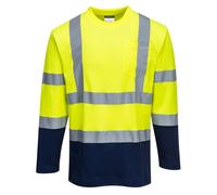 Portwest Two-Tone Long Sleeved Cotton Comfort T-Shirt