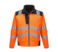 PORTWEST HI ViS Viz Softshell Jacket - PW3 Waterproof Breathable Work Coat T402