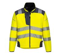 PORTWEST HI ViS Viz Softshell Jacket - PW3 Waterproof Breathable Work Coat T402