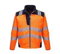PORTWEST HI ViS Viz Softshell Jacket - PW3 Waterproof Breathable Work Coat T402