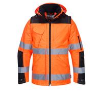 PORTWEST Hi-Vis Waterproof Winter Pro Jacket Heavy-Duty Insulated Workwear Coat