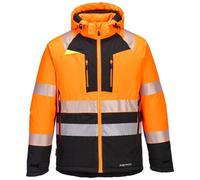 PORTWEST Hi Vis Winter Jacket - DX4 Class 2 Waterproof Padded Fleece Lined DX430