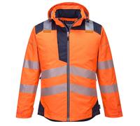 PORTWEST Hi Vis Winter Rain Jacket Waterproof Reflective Safety Work Wear Safety