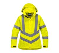 Portwest Hi-Vis Women's Breathable Rain Jacket Waterproof Breathable LW70