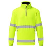 Portwest Hi Vis Zip Fleece Jacket High Visibility Anti-Pill Safety Work Jumper