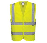 Portwest Hi-Vis Zipped Vest C375Ye