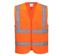 Portwest C375 Vest YelLow Hi-vis Zipped Medium