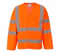 Portwest Hi Visibility 2 Band Jacket Orange Size: M Colour: Orange, Si M